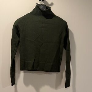 Dark Green Turtleneck Sweater